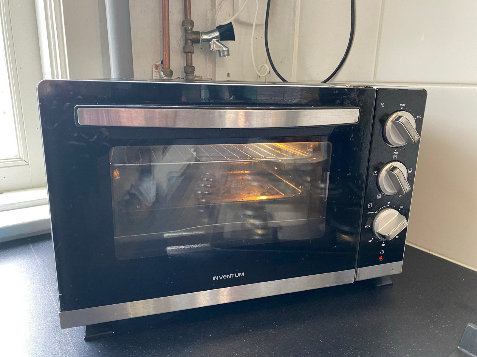 Inventum Mini-oven gebruikt, Witgoed en Apparatuur, Ophalen, Minder dan 45 cm, Gebruikt, Inventum