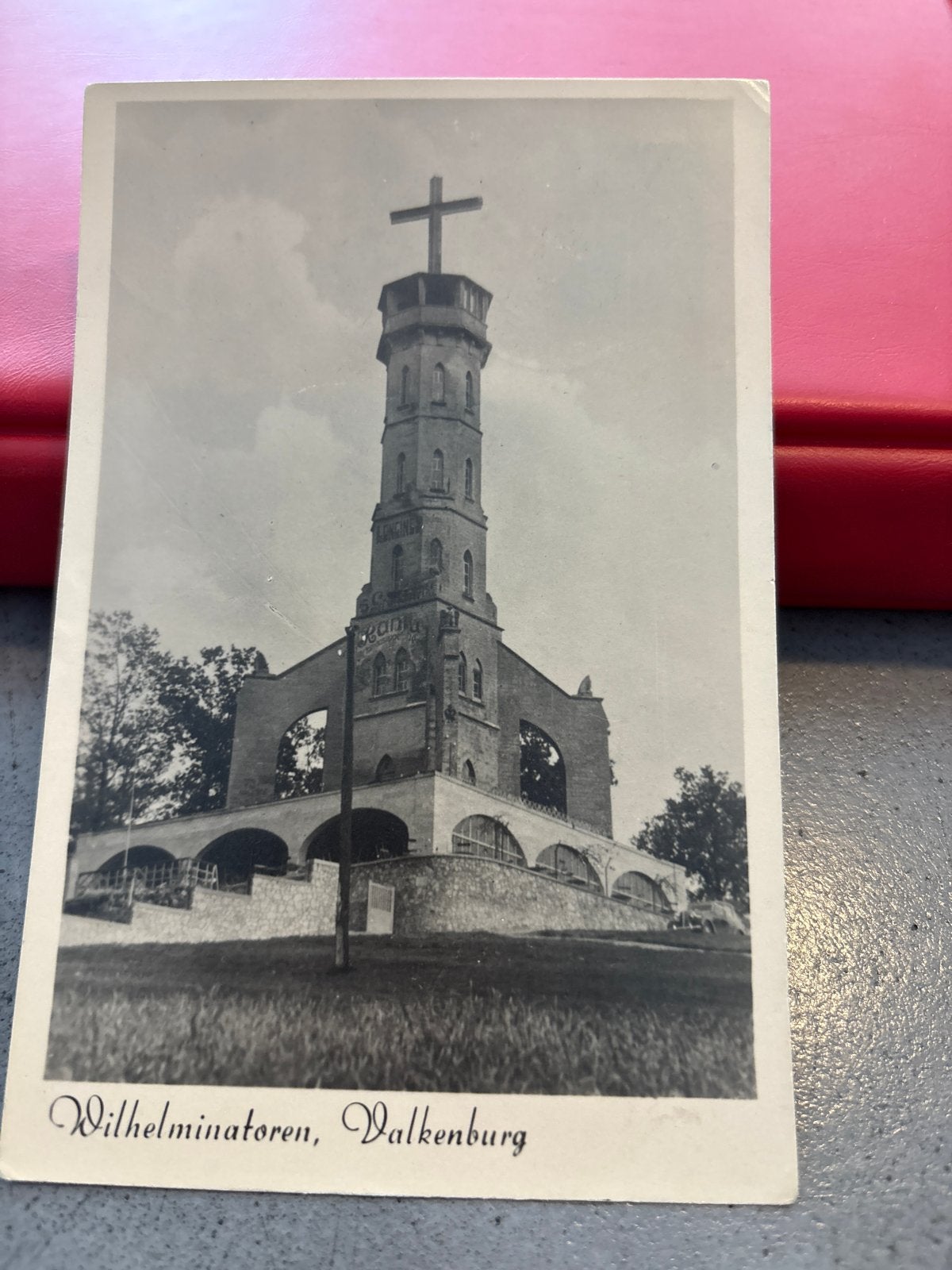Oude ansichtkaart Wilhelminatoren Valkenburg Gelopen, Ophalen of Verzenden, 1940 tot 1960, Gelopen, Limburg