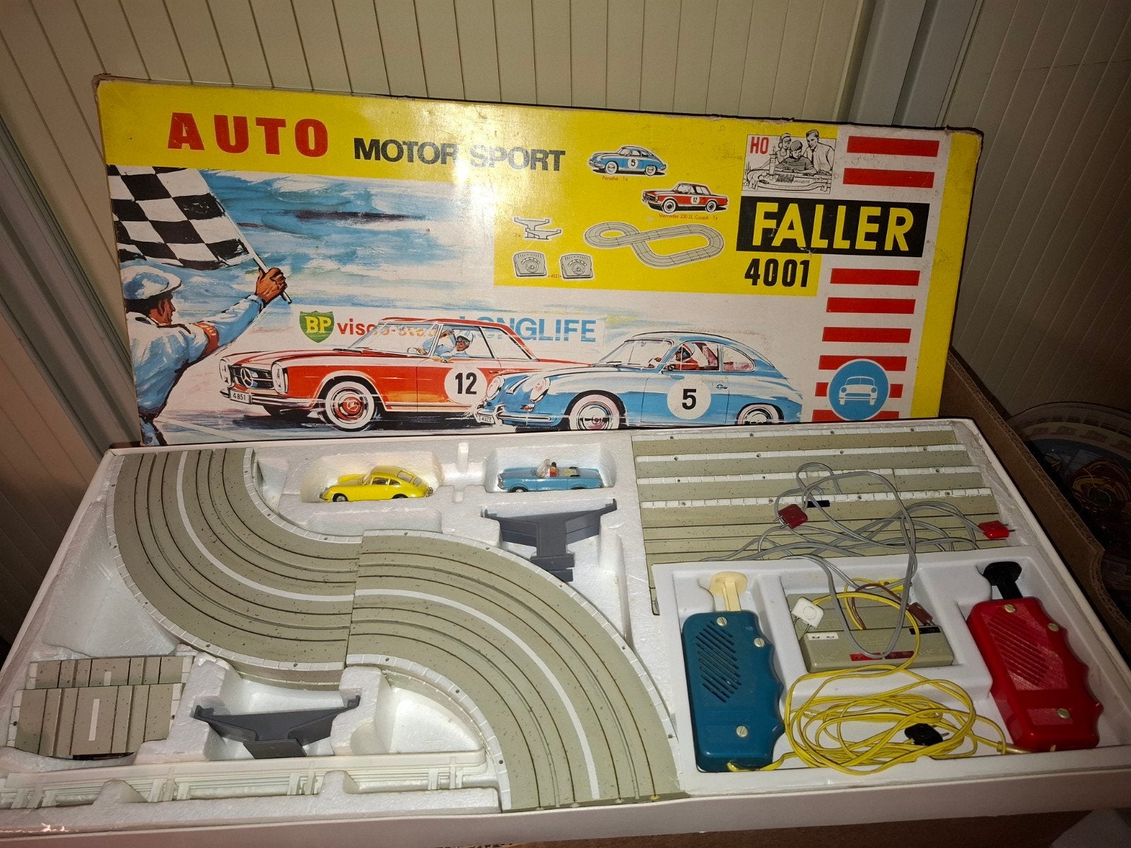 faller ams set in ovp inclusief auto's, Overige merken, Ophalen of Verzenden, Elektrisch, Racebaan