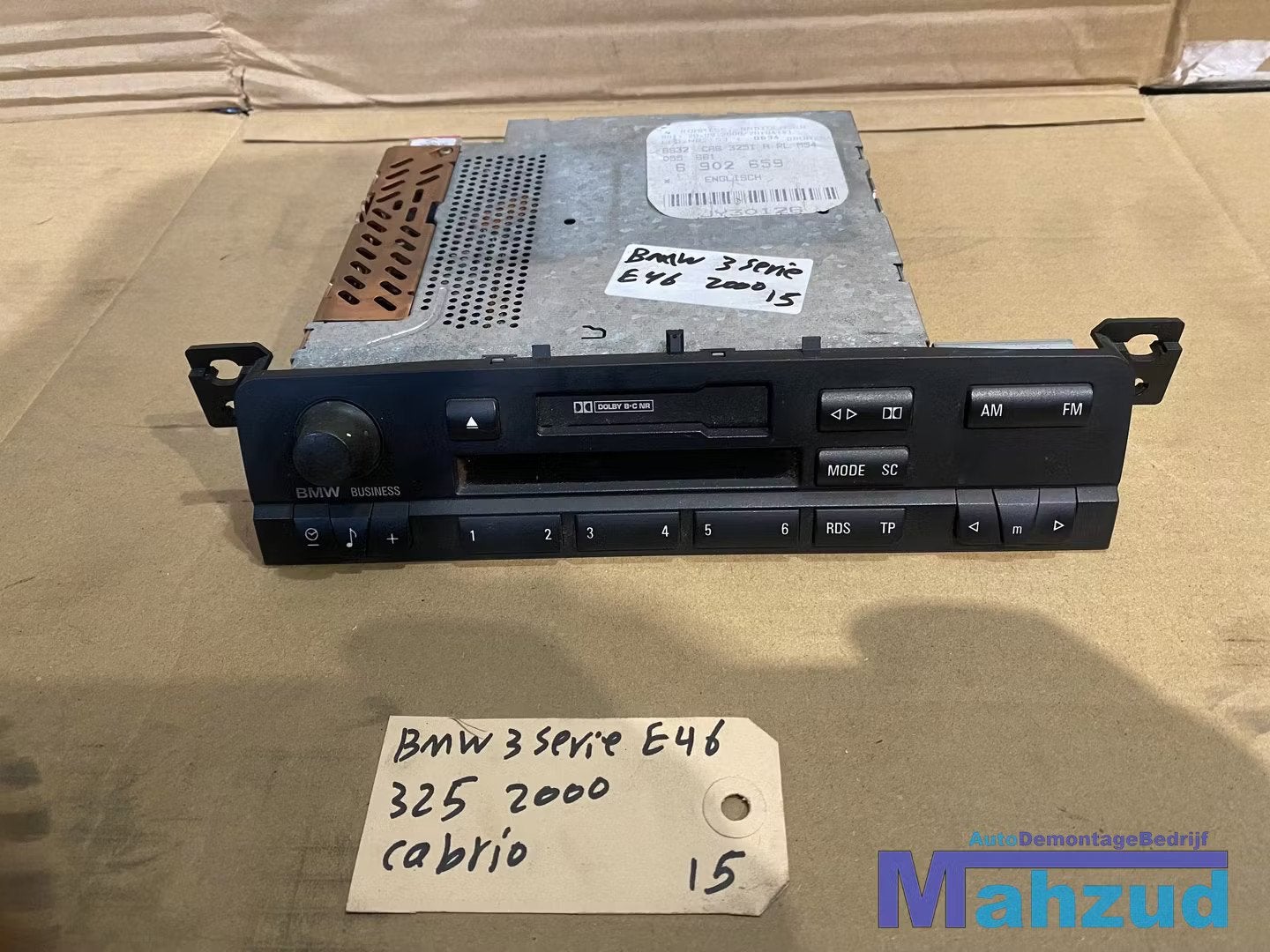 BMW 3 SERIE E46 Radio cassette speler, Info@fabrikant.eu, Fabrikantstraat 1
1000 AA  Amsterdam, NL, Ophalen of Verzenden, Fabrikant BV