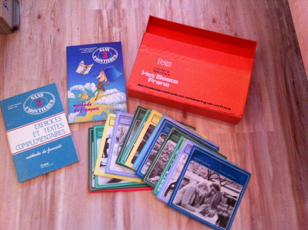 Antieke Franse taal cursus van ''het Beste" op 45t platen., Boeken, Studieboeken en Cursussen, Ophalen of Verzenden, Alpha, Zo goed als nieuw