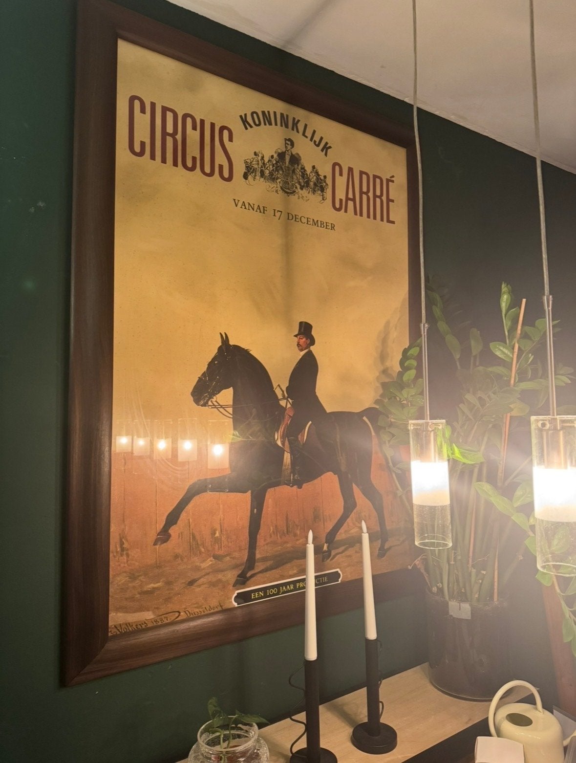 Ingelijste poster 100 jaar Koninklijk Circus Carré, Ophalen, Gebruikt, 75 tot 100 cm, Foto of Poster