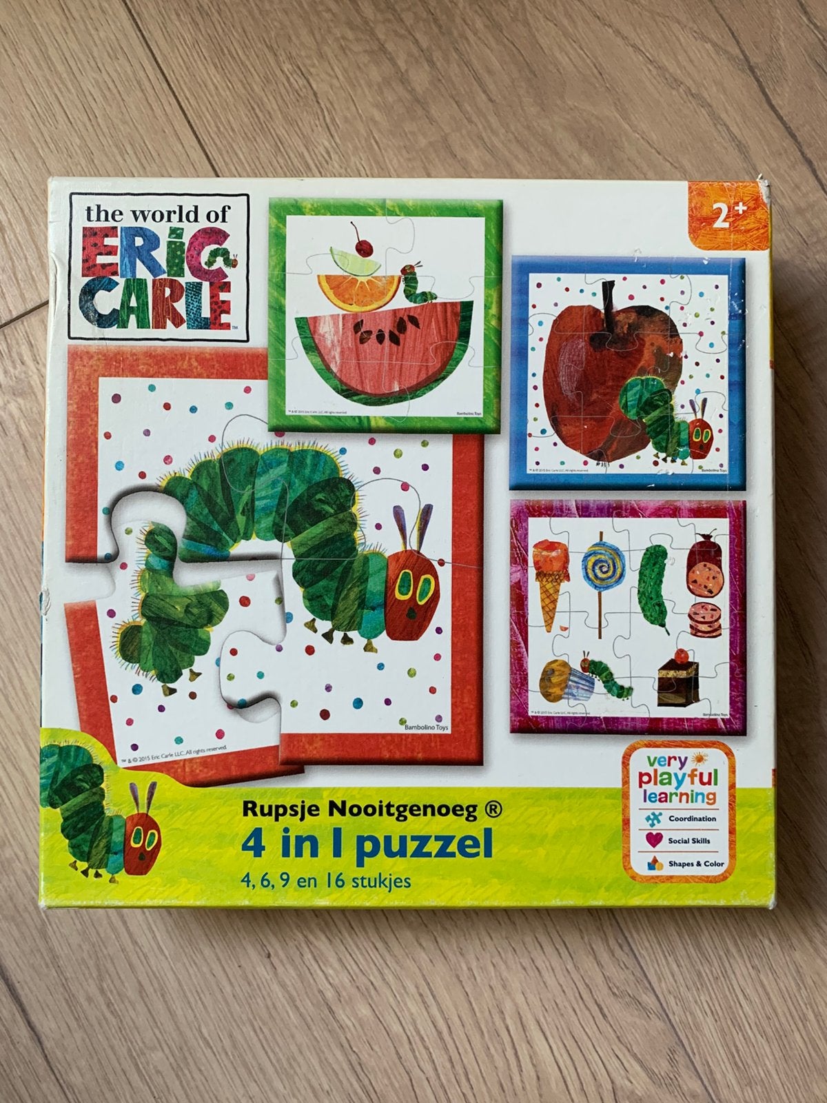 Rupsje nooitgenoeg puzzel compleet, Ophalen, Meer dan 50 stukjes, Gebruikt, 2 tot 4 jaar