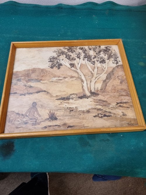 schilderij van kurk landschap vintage, Ophalen of Verzenden, 'T Olde Gre-j, Info@toldegrej.nl, Endepoelstraat 20f Didam