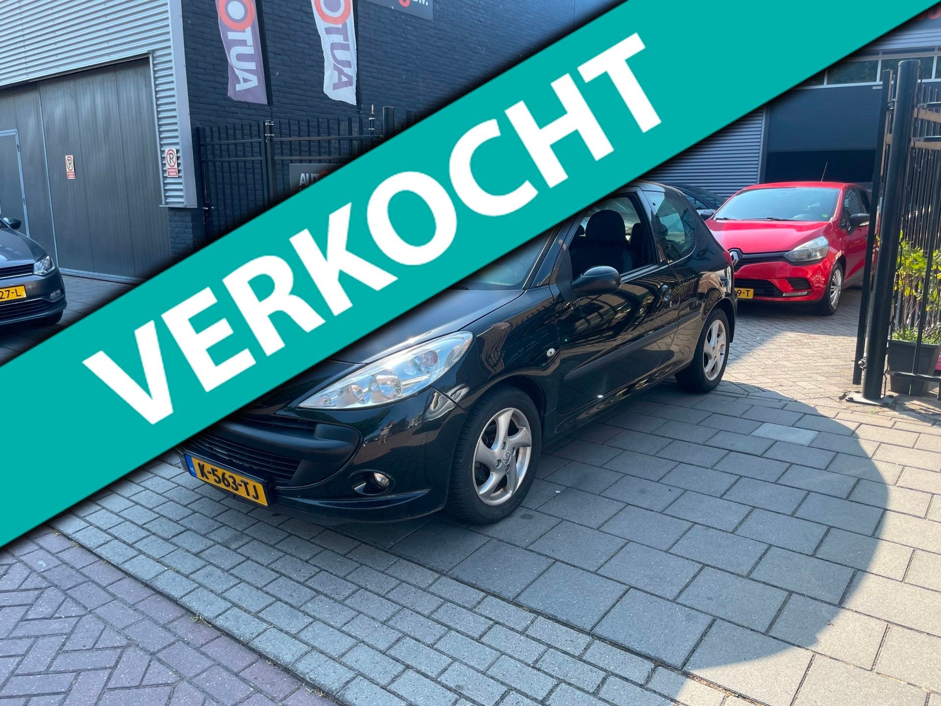 Peugeot 206 + 1.4 Millesim 200 Airco NAP APK, Auto's, Voorwielaandrijving, 4 cilinders, Zwart, Bedrijf