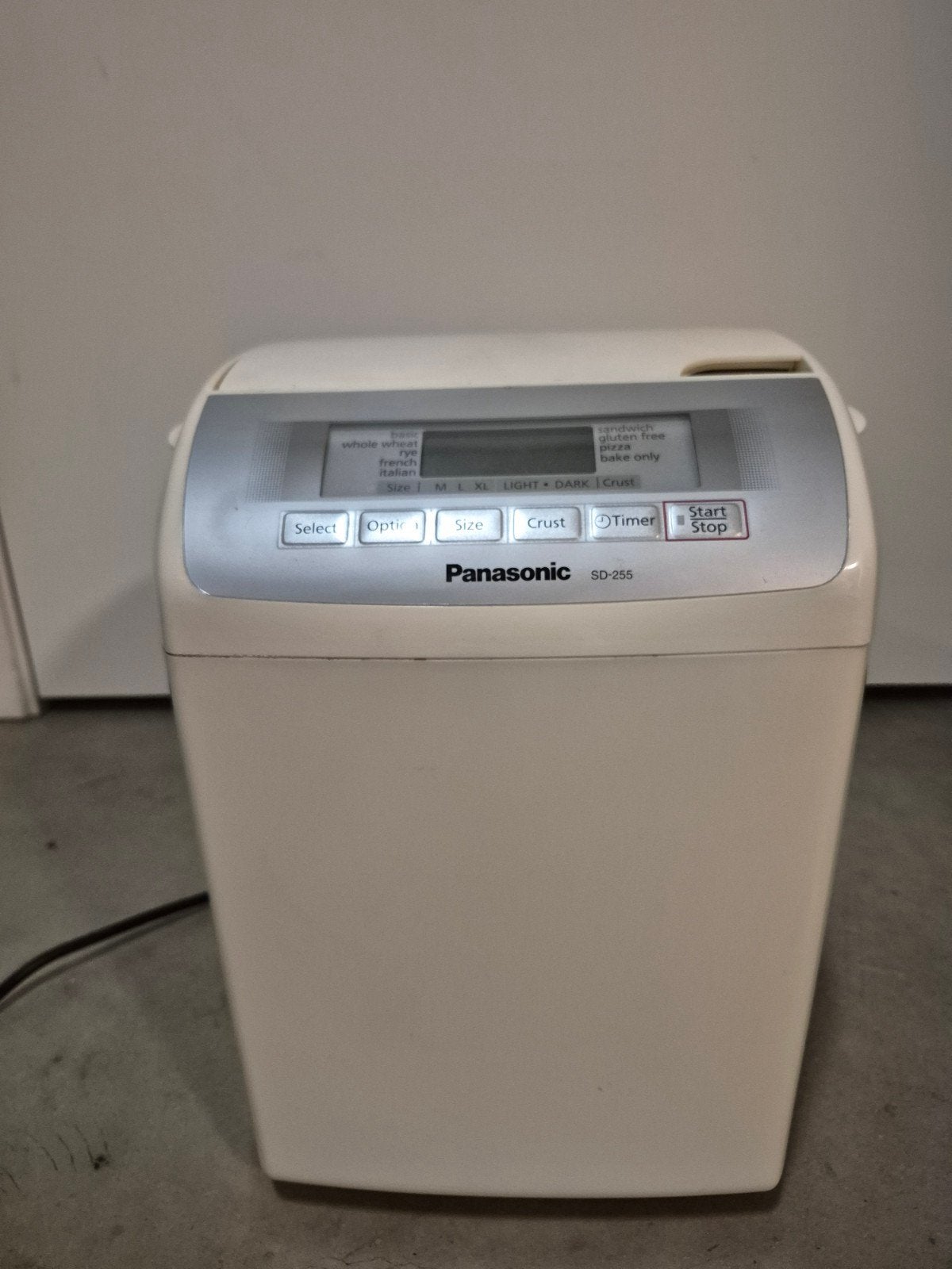Panasonic SD-255 Broodbakmachine - Wit, Ophalen, Gebruikt, Met timer, Meer dan 10 programma's