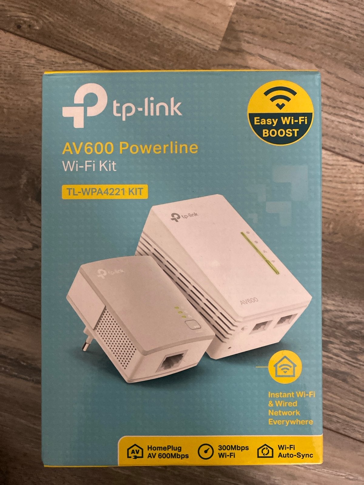 TP-Link AV600 Powerline Wi-Fi Kit TL-WPA4221 KIT, Computers en Software, Verzenden, Nieuw