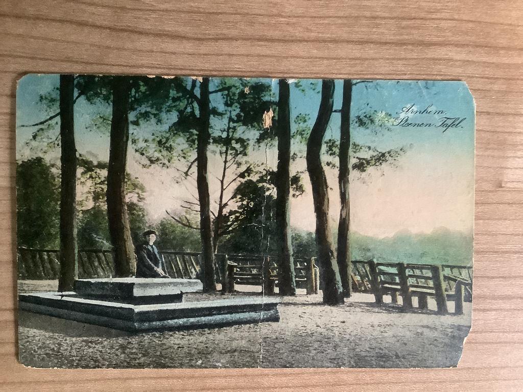 ansichtkaart Arnhem, Verzenden, 1920 tot 1940, Gelopen, Gelderland