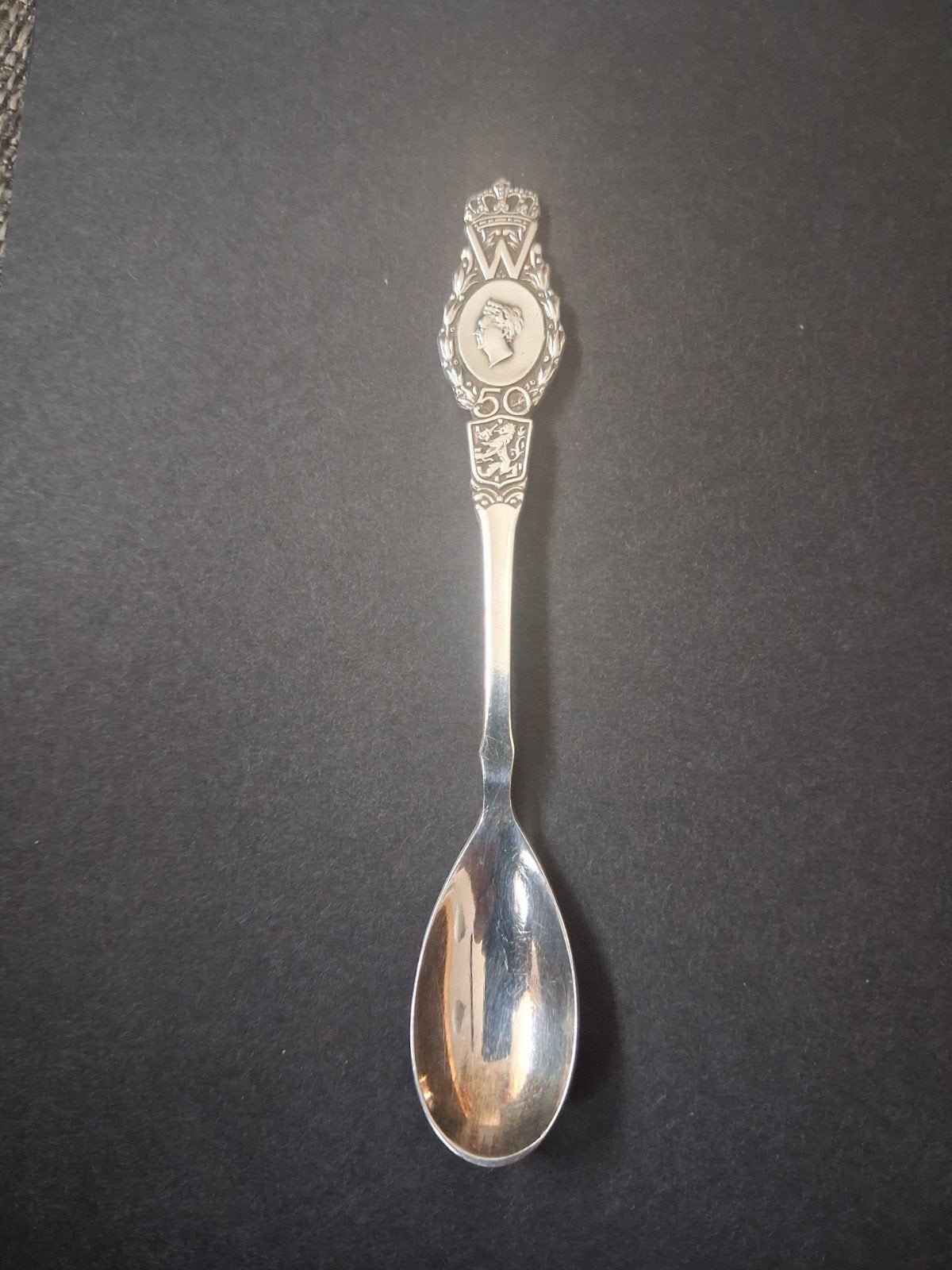 lepeltje wilhelmina 50 jaar 1948, Ophalen of Verzenden
