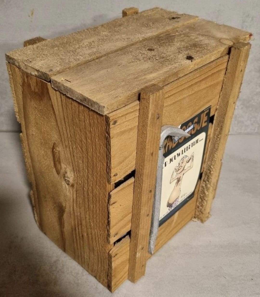 Retro “Kadoosje” Bierkrat – Ongeopend cadeaupakket (2003), Verzamelen, Biermerken, Ophalen of Verzenden, Zo goed als nieuw, Overige typen