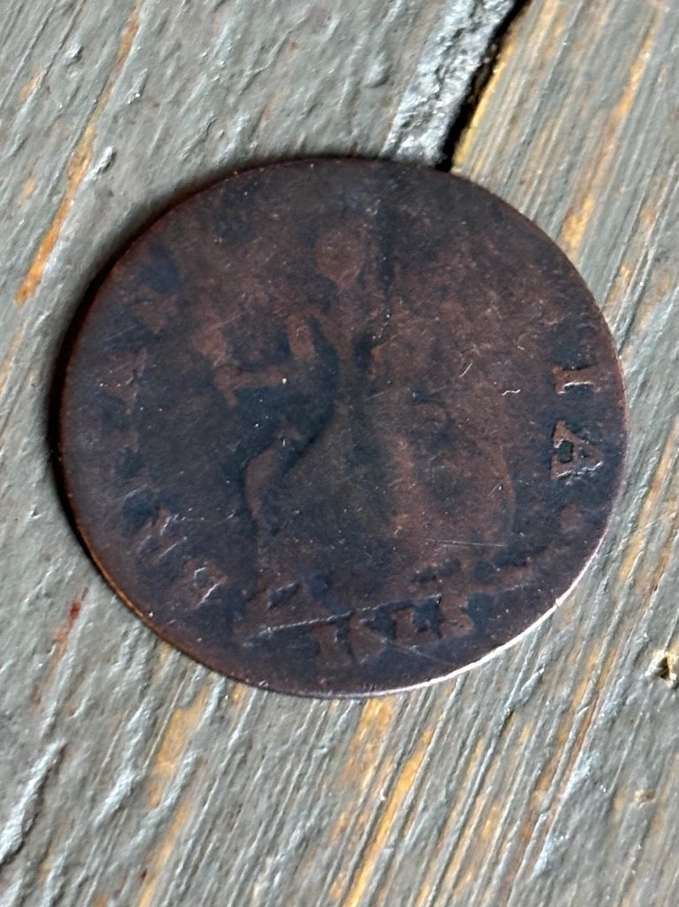 Farthing 1754, Ophalen of Verzenden, Overige landen, Losse munt