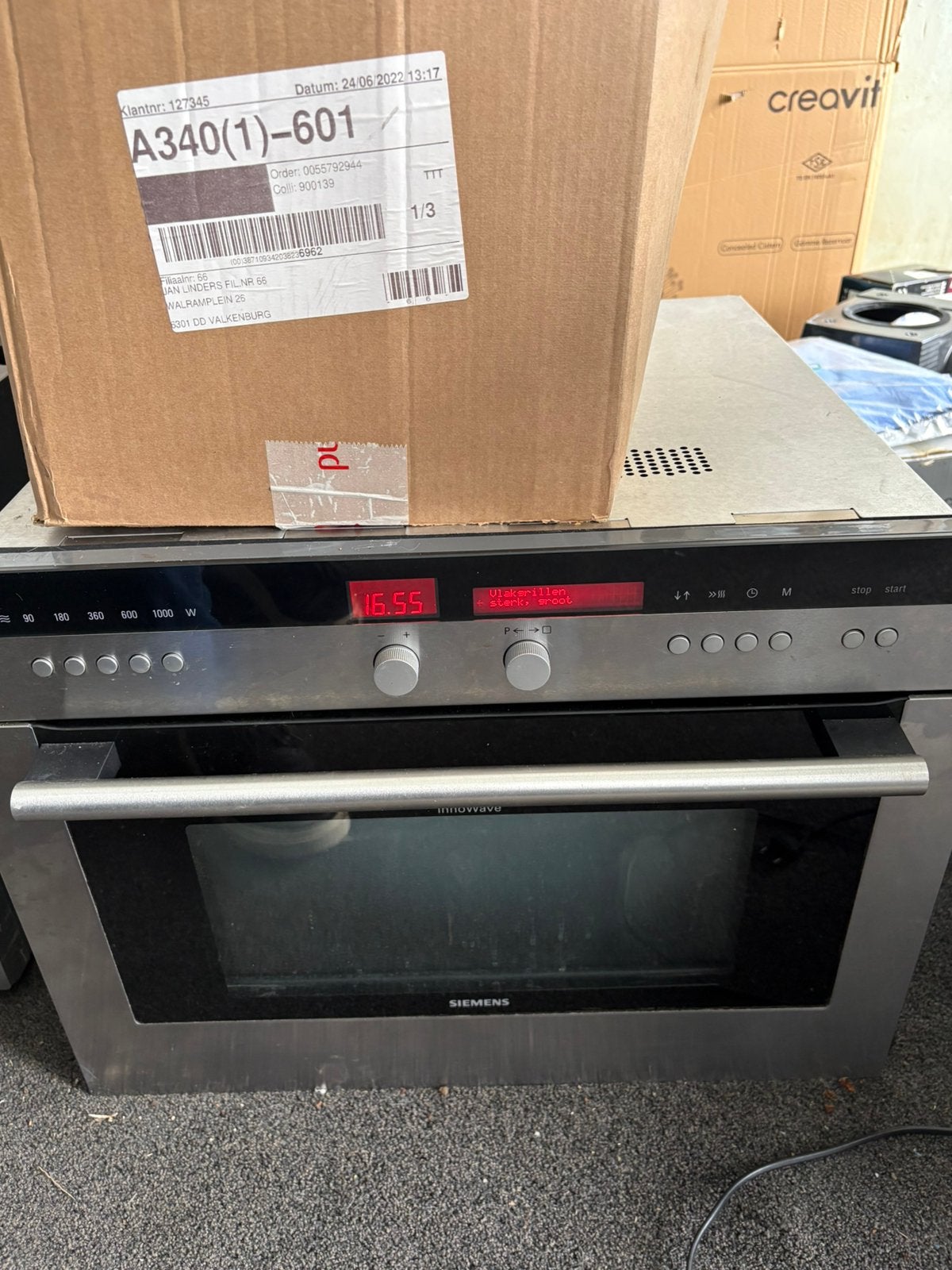 Siemens innoWave Combimagnetron/oven. HB86E560N - topstaat!, Witgoed en Apparatuur, Ophalen, Zo goed als nieuw