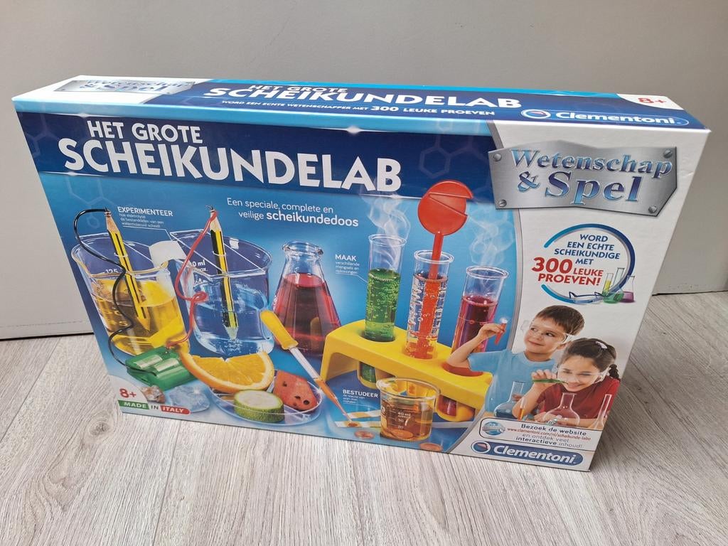 Clementoni Het Grote Scheikundelab - Wetenschap & Spel, Kinderen en Baby's, Speelgoed | Educatief en Creatief, Ophalen of Verzenden