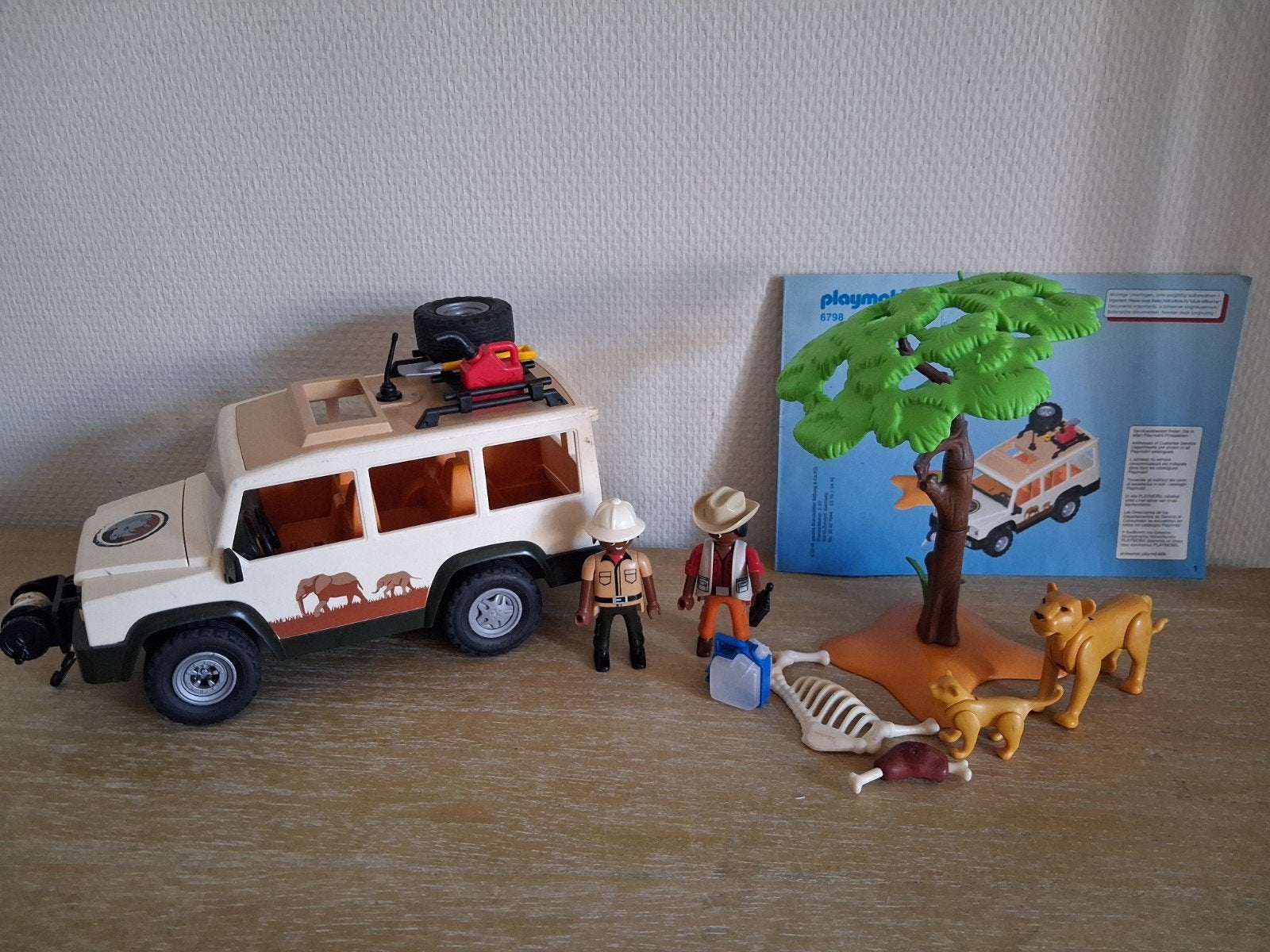 Playmobil safariauto 4x4 met leeuwen setnr 6798, Ophalen of Verzenden, Zo goed als nieuw