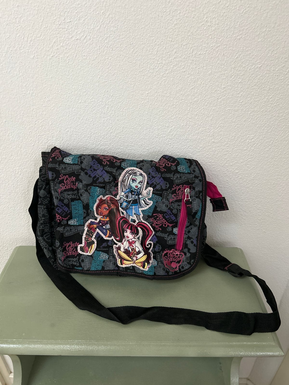 Monster High Schoudertas - Gebruikt maar in goede staat, Ophalen, Gebruikt, Zwart, Overige merken