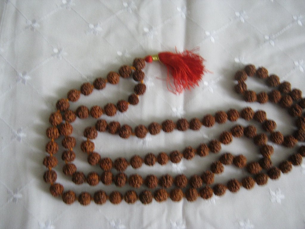 Rudraksha mala, Ophalen of Verzenden, Nieuw, Bruin, Overige materialen