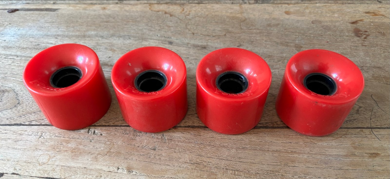 Penny board wielen - Rood (set van 4), Sport en Fitness, Skateboarden, Ophalen, Gebruikt, Overige typen