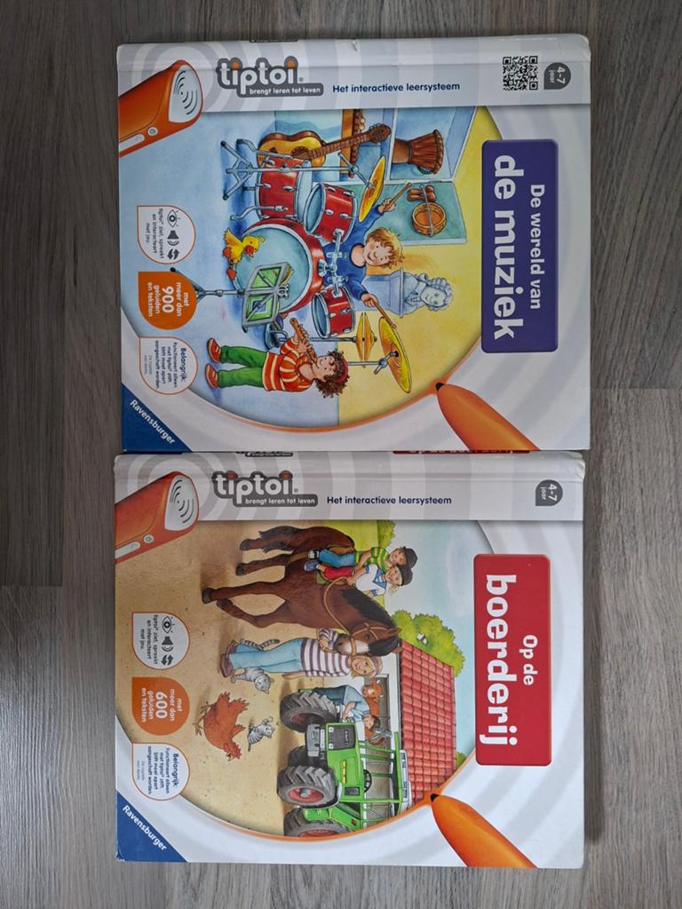 Tiptoi mijn lichaam spel + 2 boeken (Muziek & Boerderij), Kinderen en Baby's, Speelgoed | Educatief en Creatief, Ophalen of Verzenden