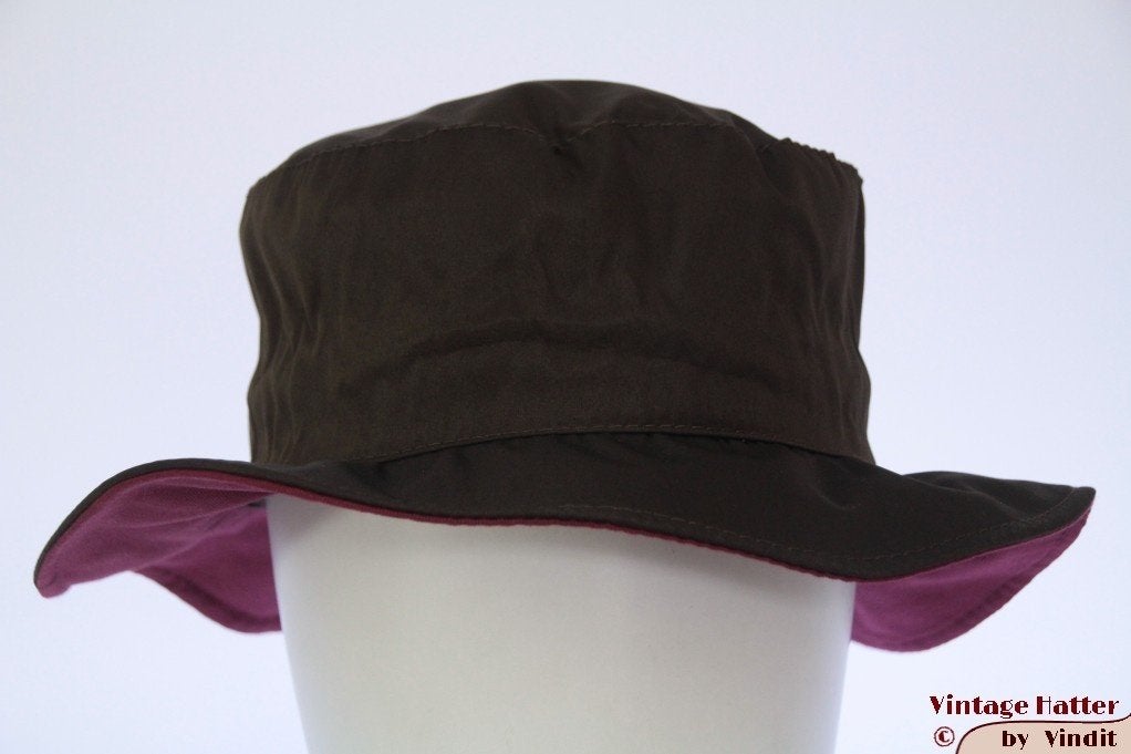buckethat Dames regenhoed Hawkins donker bruin 53-57 nieuw, Hoed, Hawkins, Nieuw, One size fits all
