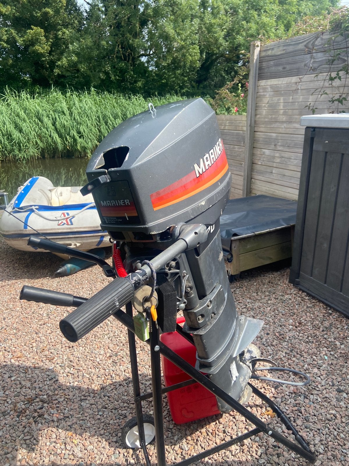Mariner 20 pk 2 takt langstaart, Ophalen, Gebruikt