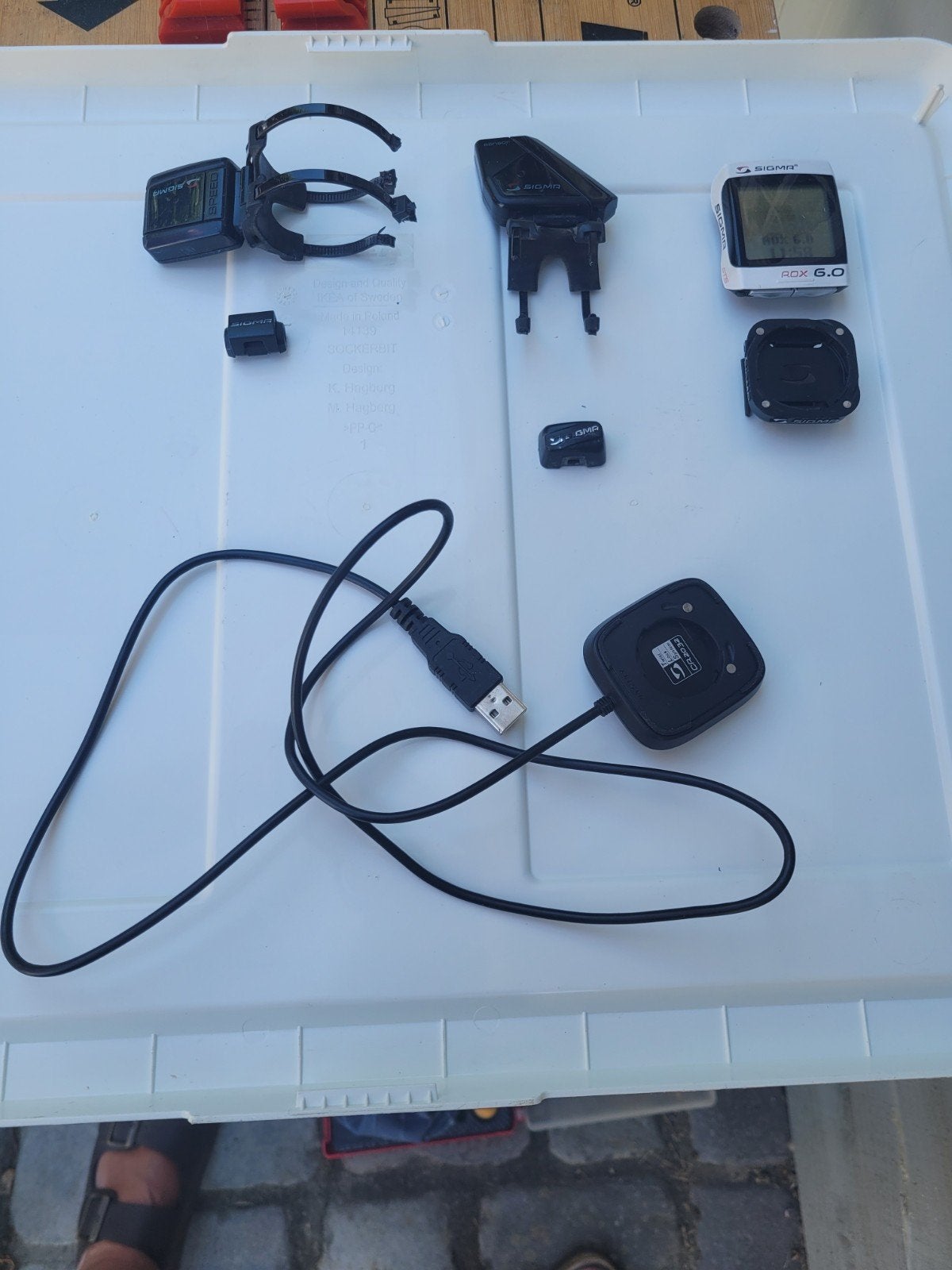 Sigma ROX 6.0 fietscomputer met sensoren en accessoires, Fietsen en Brommers, Fietsaccessoires | Fietscomputers, Ophalen of Verzenden