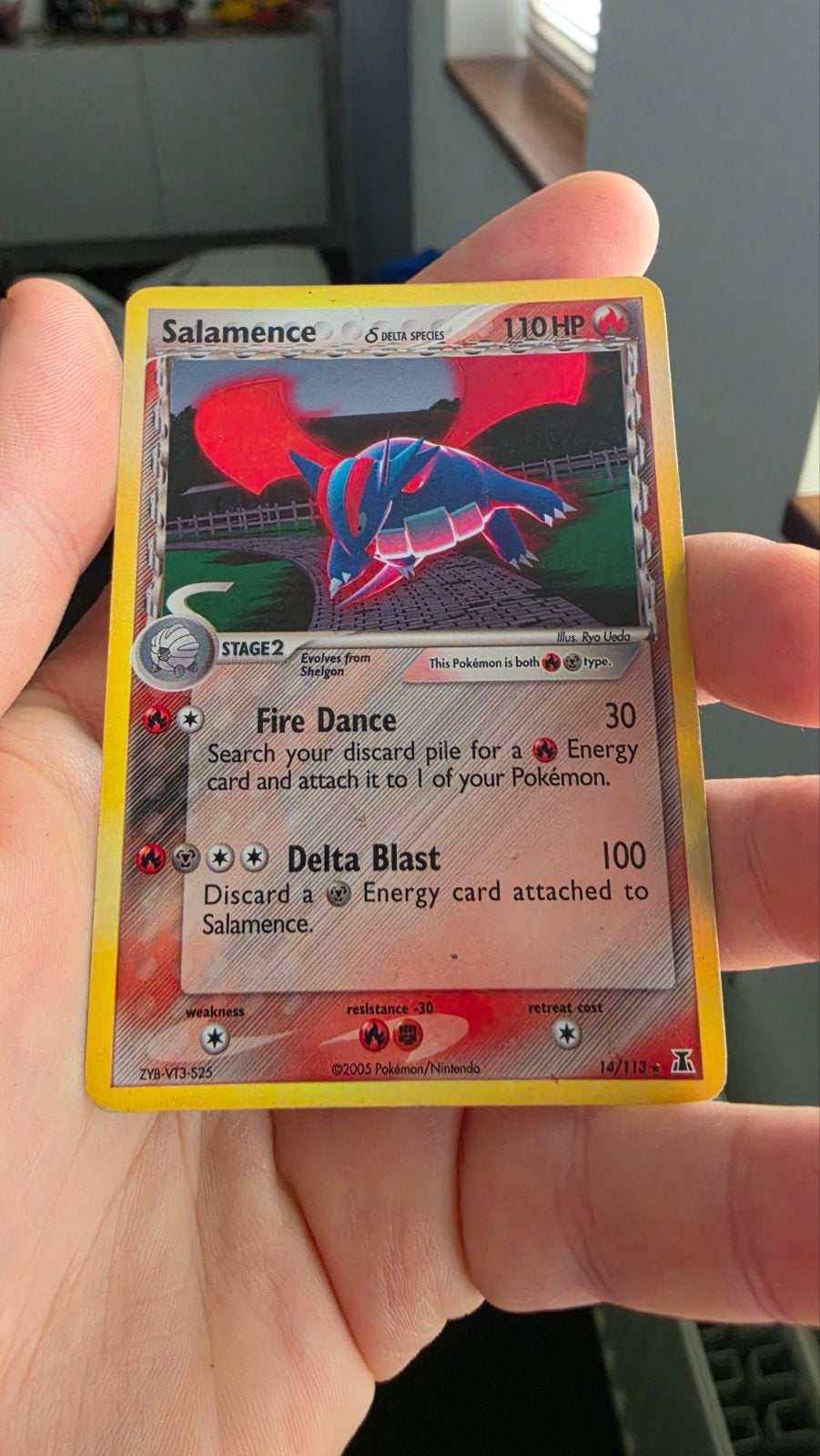 Delta Species Salamence, Ophalen, Zo goed als nieuw, Losse kaart