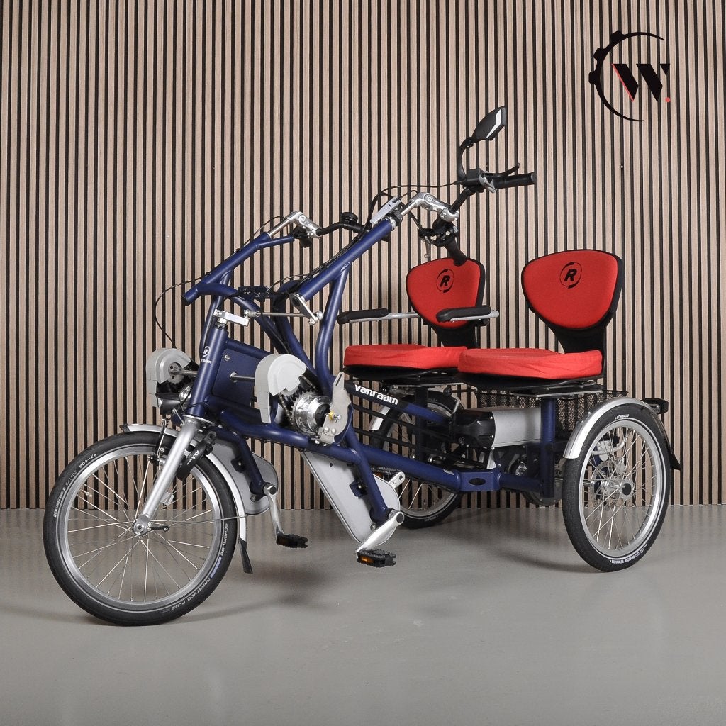 Van Raam Fun2Go duofiets tweedehands driewielfiets 880 Wh, Ophalen, Gebruikt, Schijfrem, Van Raam