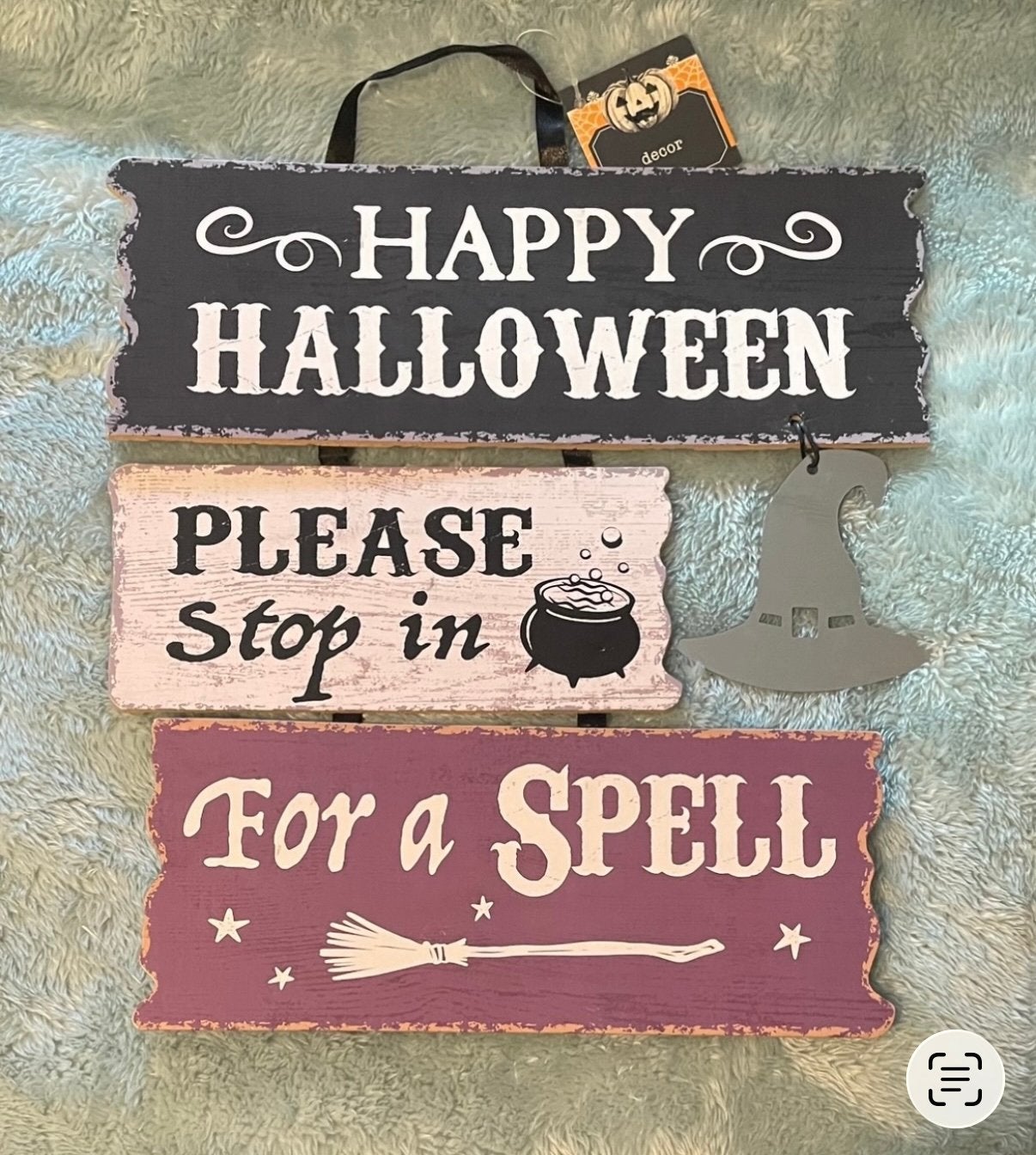 HAPPY HALLOWEEN WITCH DECORATIE, Ophalen of Verzenden, Nieuw, Versiering, Halloween of Griezel