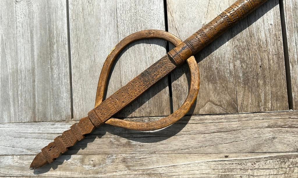 Exclusieve Aari Stamhoofd scepter privé coll. Matadi, Ophalen of Verzenden