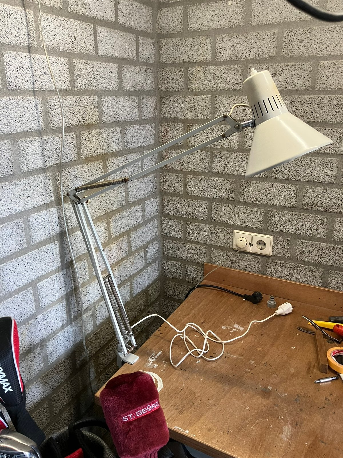 Vintage bureaulamp Ledu sweden, Ophalen of Verzenden, Gebruikt