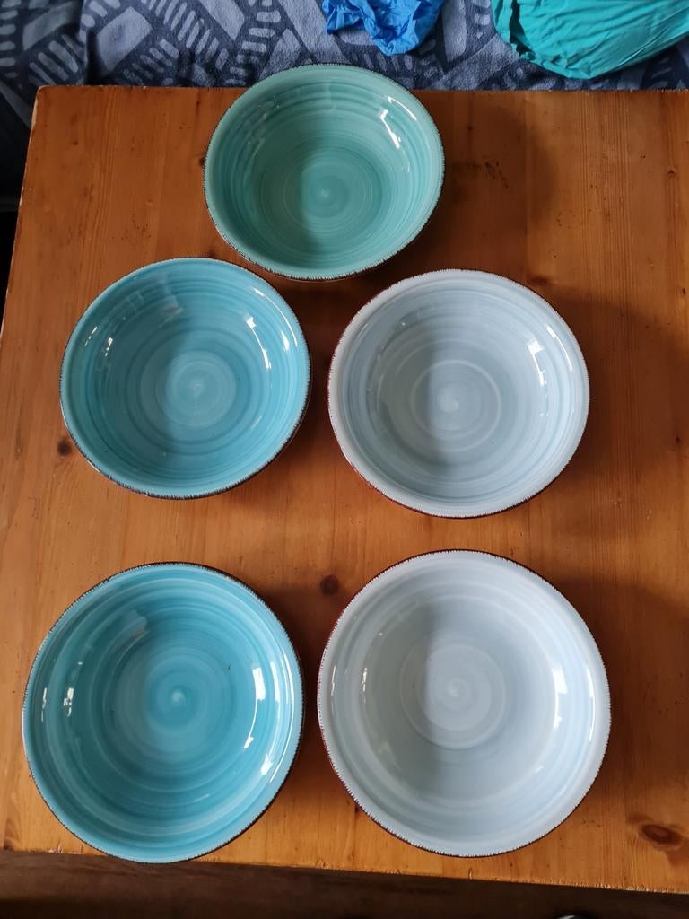 Cook! 5 diepe borden, nieuw, Ophalen of Verzenden, Nieuw, Wit