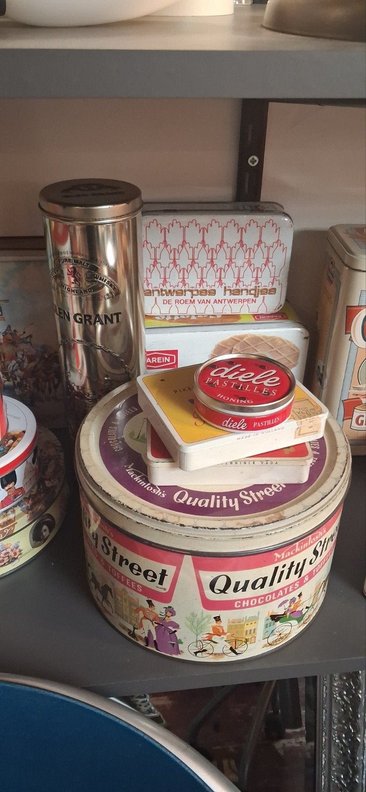Verzameling oude blikken, Verzamelen, Blikken, Ophalen of Verzenden, Gebruikt, Overige