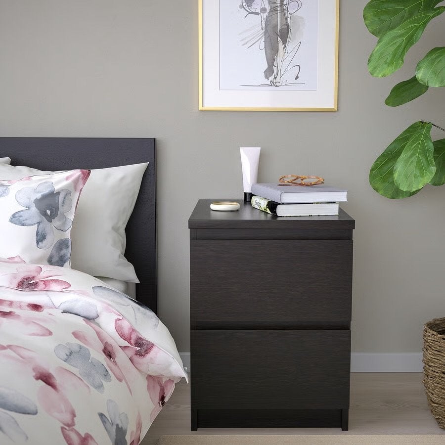 Nog nieuw MALM ladekastje/ladeblok/nachtkastje bruin - ikea, Ophalen of Verzenden, Nieuw, Minder dan 45 cm, 55 tot 70 cm