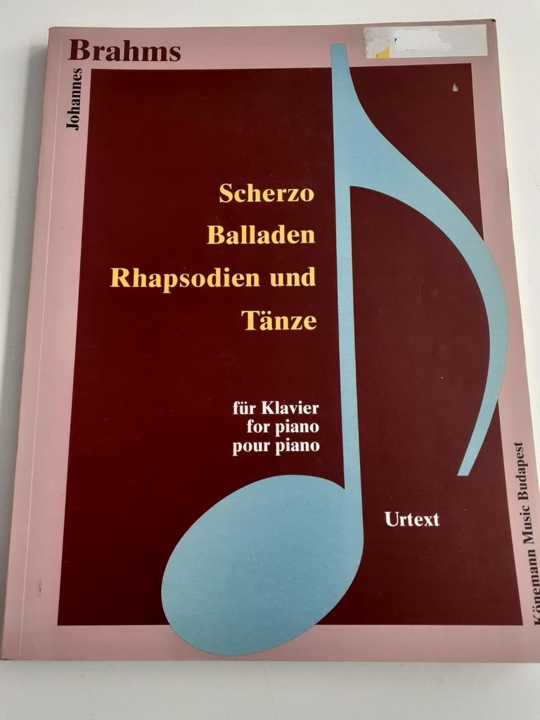 Brahms: Scherzo, Balladen, Rhapsodien en Tänze voor Piano, Ophalen of Verzenden
