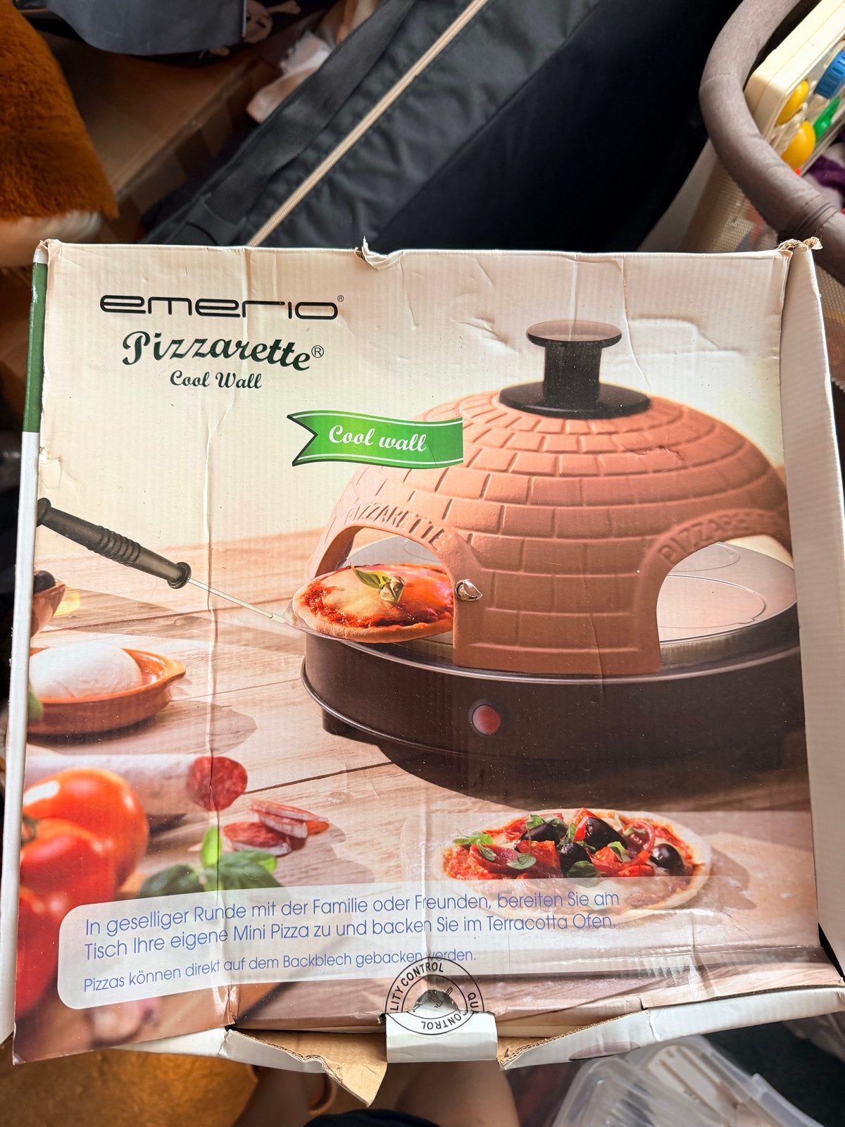 Pizzarette voor 4 personen, Ophalen, Zo goed als nieuw