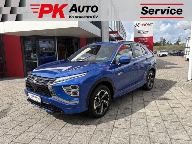 Mitsubishi Eclipse Cross 2.4 PHEV Executive | Navi \ Camera, Auto's, Automaat, Zwart, 4 cilinders, Blauw