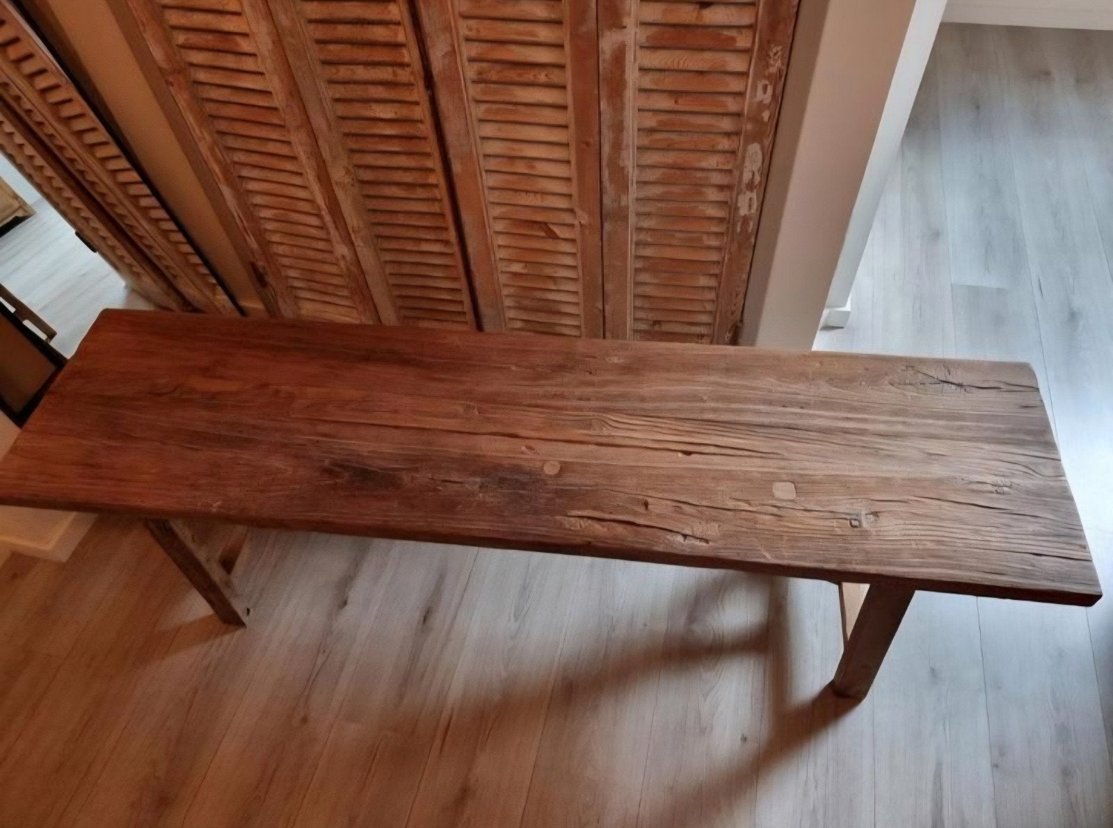 Oud houten bank tafel sidetable landelijk chinees, Ophalen