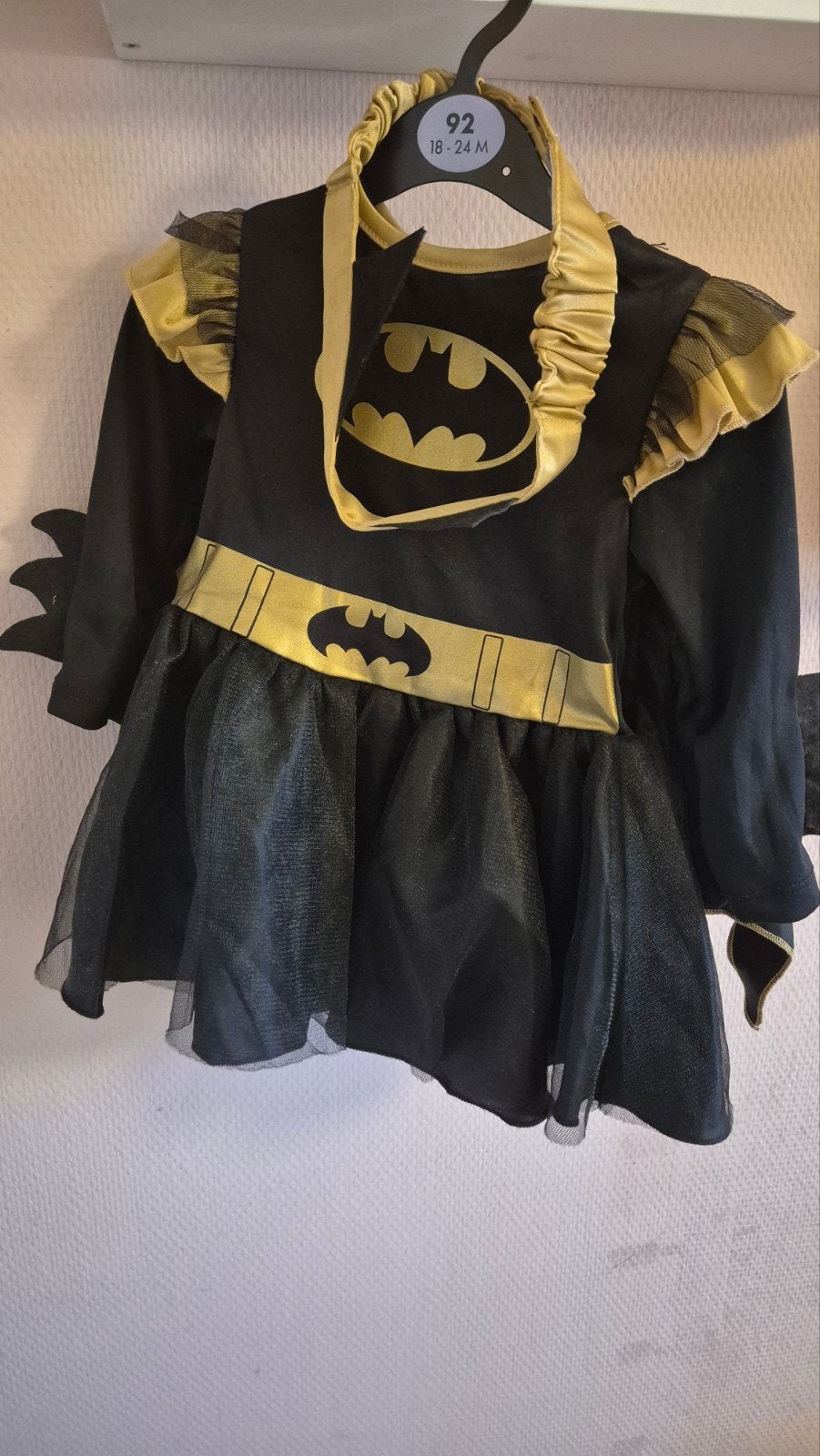 Batgirl jurkje maat 86, Ophalen of Verzenden, Zo goed als nieuw, Carnaval