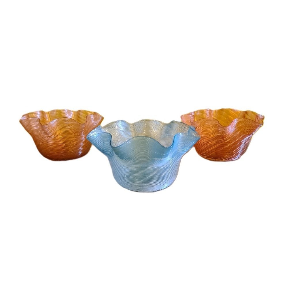 Victoriaanse Stevens & Williams glazen schaaltjes circa 1890, Antiek en Kunst, Antiek | Glas en Kristal, Ophalen of Verzenden