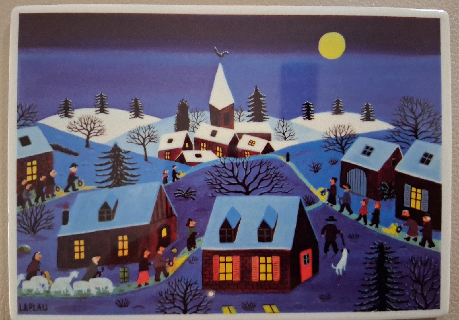 Villeroy & Boch VilboCard Design Naif Christmas Wandbord, Ophalen
