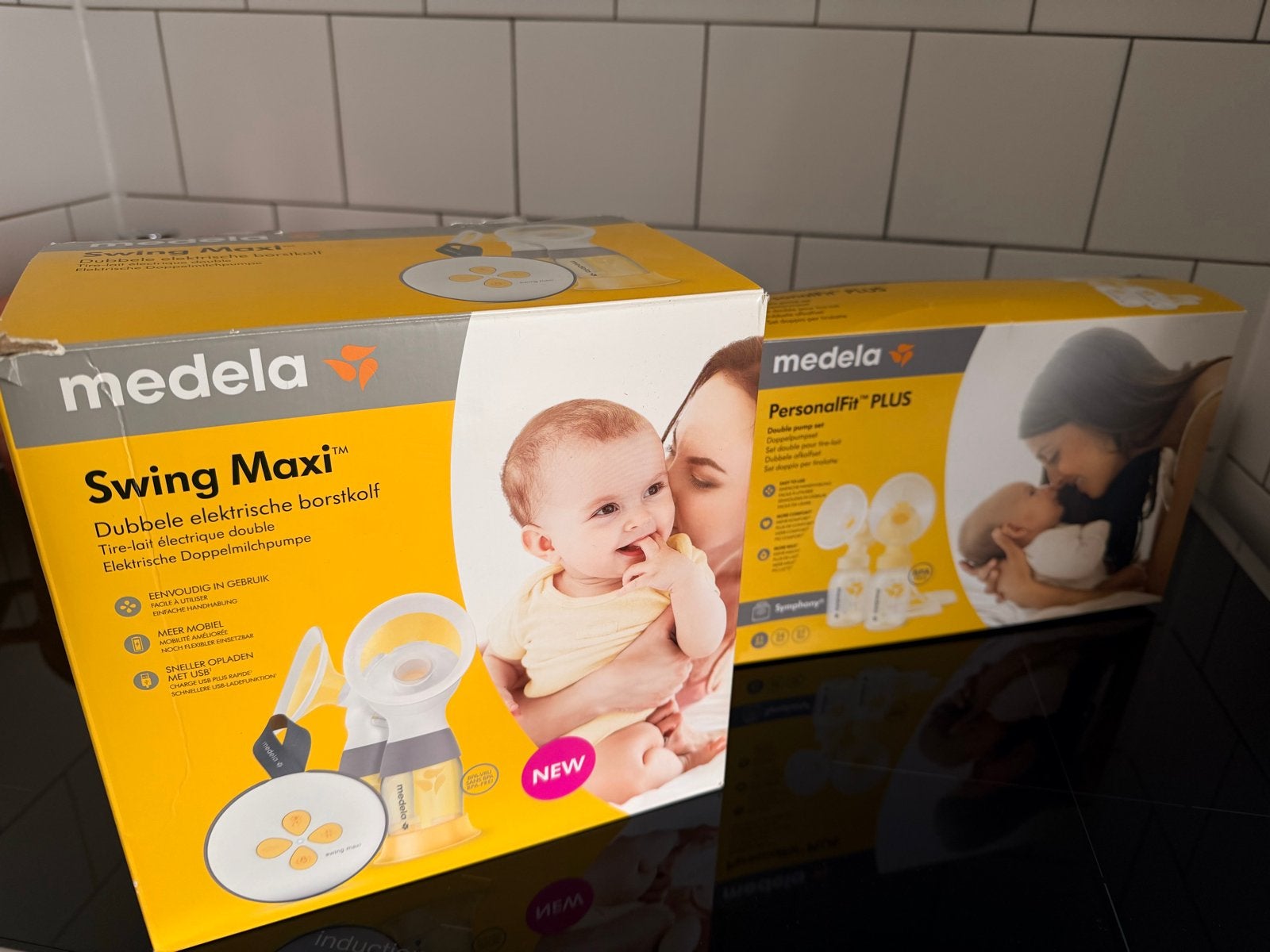 Medela Swing Maxi Dubbele Elektrische Borstkolf, Kinderen en Baby's, Babyvoeding en Toebehoren, Dubbelzijdig, Medela, Borstkolf