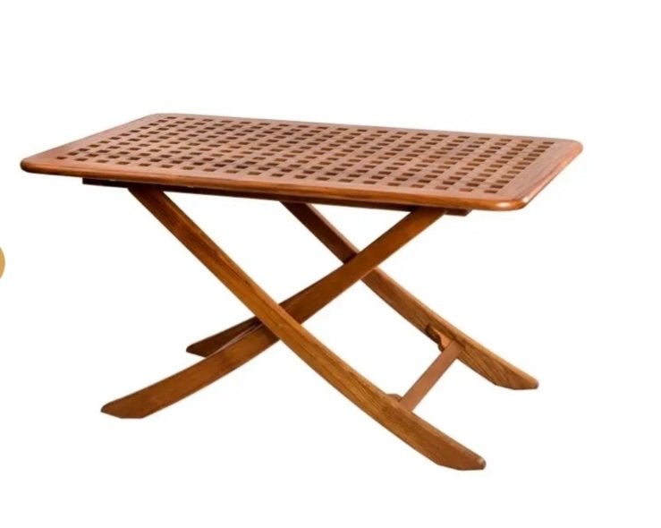 Inklapbare teak tafel ARC Marine 100x60 cm - Geolied, Watersport en Boten, Ophalen, Zo goed als nieuw, Overige typen, Zeilboot of Motorboot