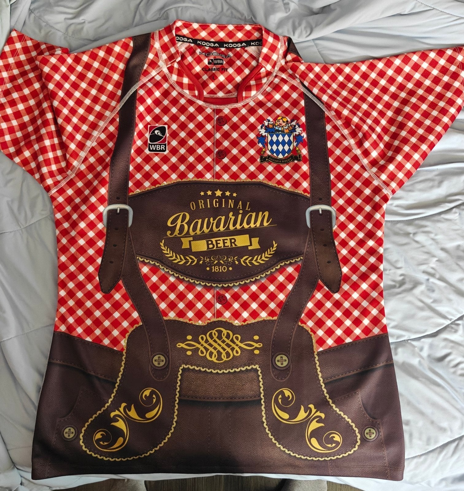 Kooga Oktoberfest Rugby Shirt - Maat L, Ophalen of Verzenden, Zo goed als nieuw, Kooga