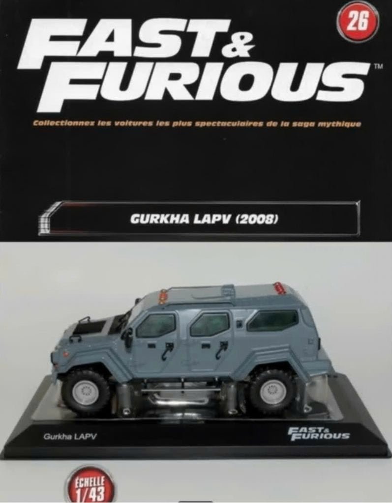 Gurkha Lapv 2008 SCHAAL 1/43 FAST & FURIOUS ALTAYA # 26, Verzenden, Nieuw, Auto, Overige merken