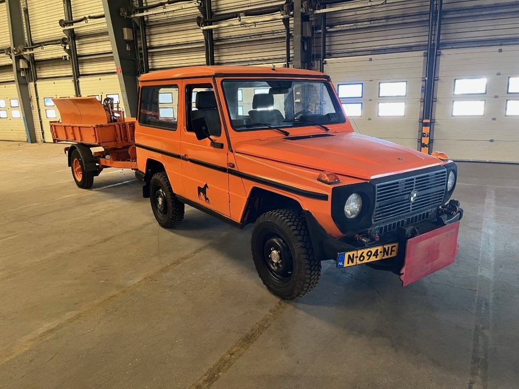 Puch Mercedes g-klasse 300gd Worker 1988, Auto's, Automaat, Stof, Trekhaak, Overige kleuren