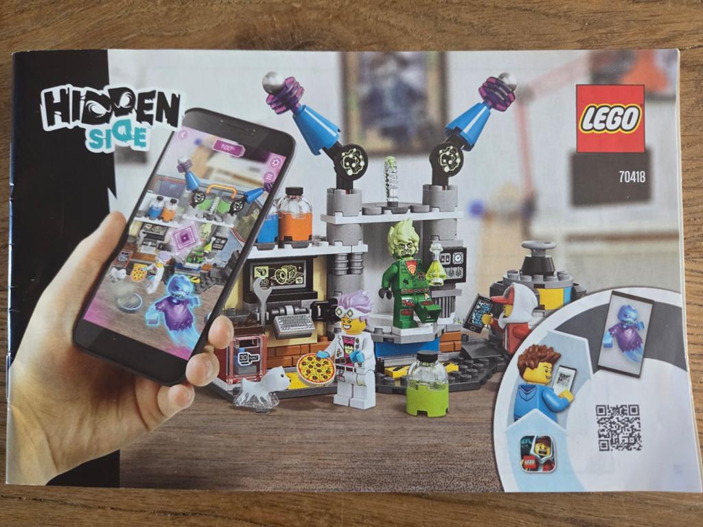 LEGO Hidden Side 70418 J.B.'s Spooklab - Compleet, Gebruikt, Overige thema's, Lego, Ophalen of Verzenden