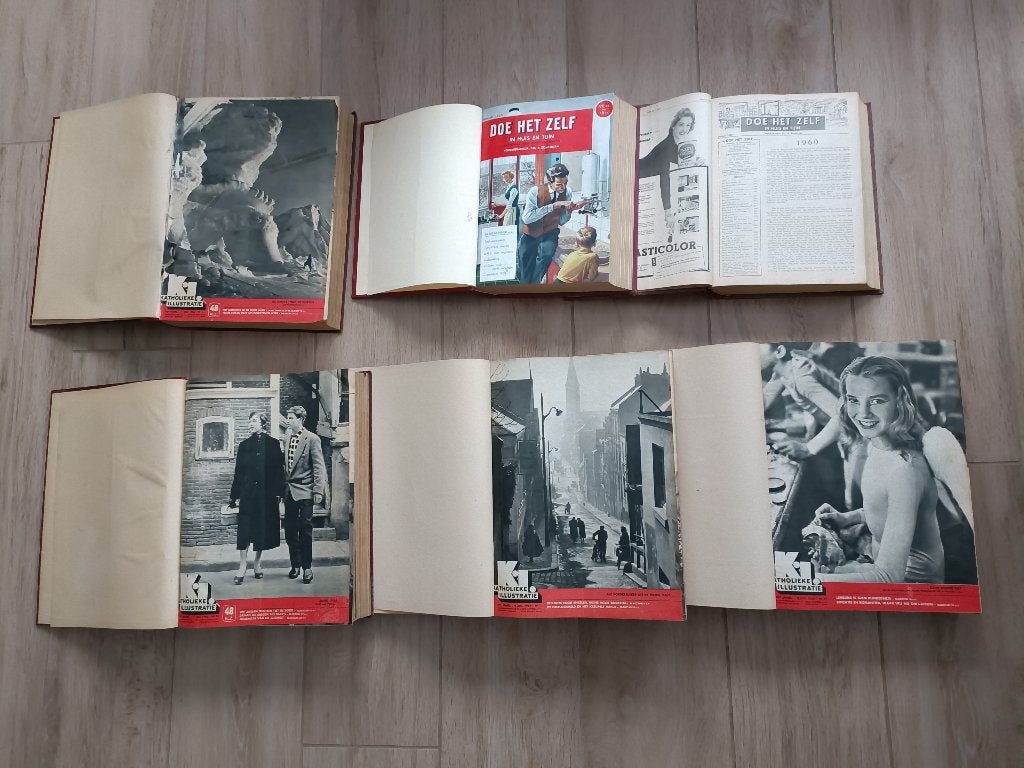 Vintage tijdschrift DOE HET ZELF en KATHOLIEKE ILLUSTRATIE, Ophalen of Verzenden, Gelezen, Krant