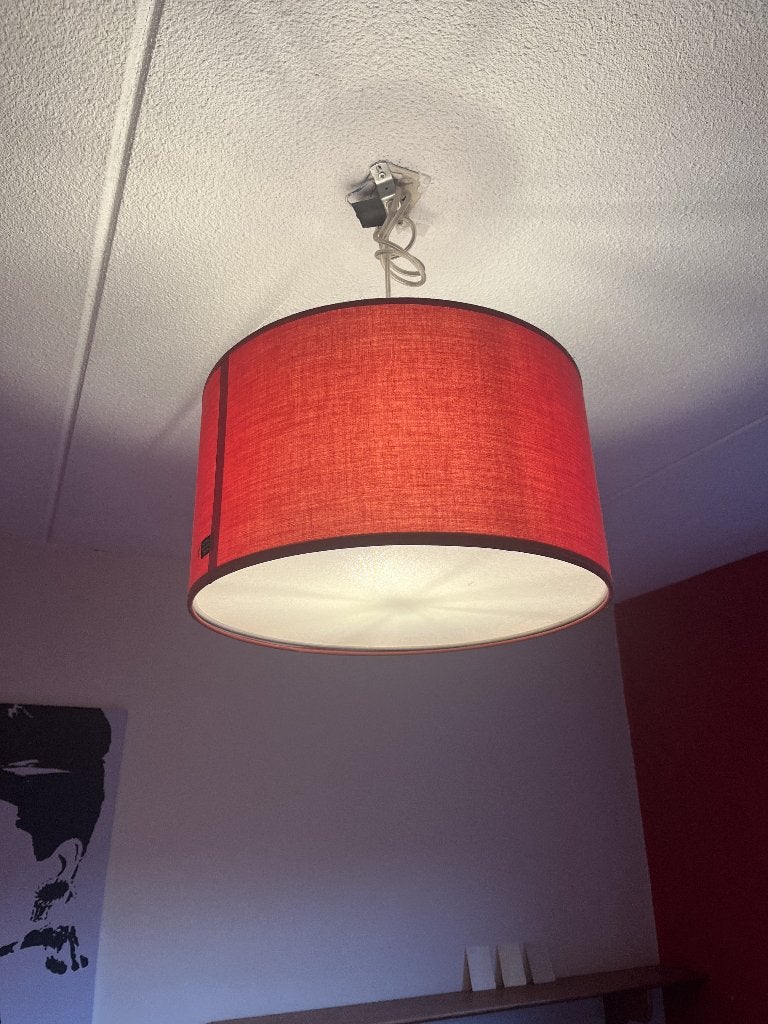 Lampenkap 40 cm Home sweet Home,rood,met of zonder diffuser, Hanglamp, Rond, Ophalen of Verzenden, Zo goed als nieuw