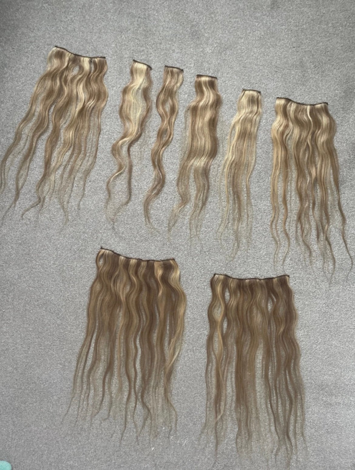 Clip in extensions, mensen haar - Zo goed als nieuw, Ophalen of Verzenden, Zo goed als nieuw, Pruik of Haarverlenging