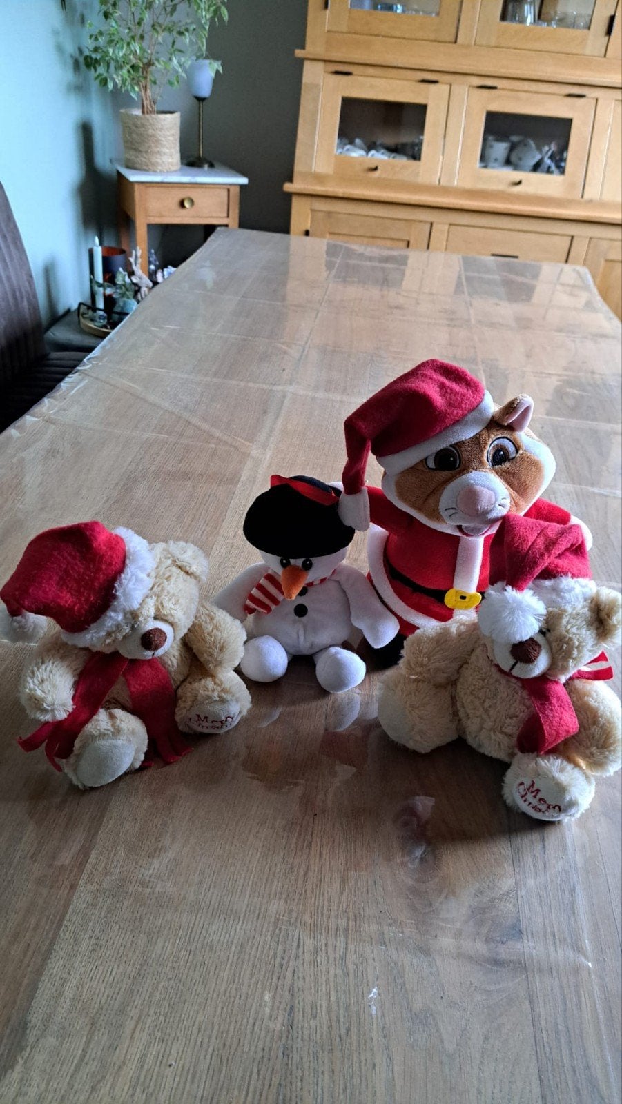 set kerst knuffels (incl hamster AH) voor 12.50, Diversen, Ophalen of Verzenden, Zo goed als nieuw